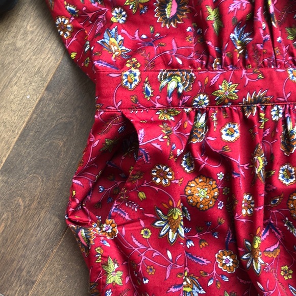 Tristan Red Floral Printed Dress - Picture 3 of 5